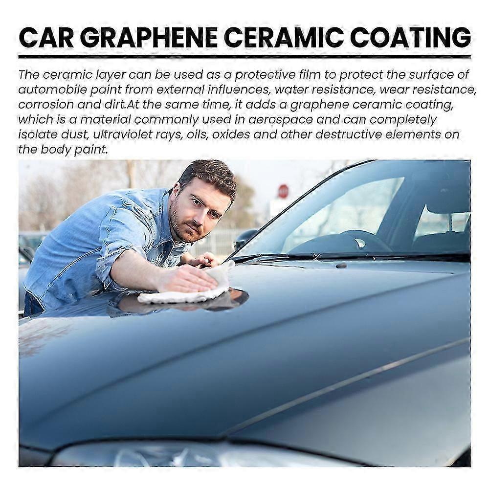 2Pcs Car Graphene Ceramic Coating Long Lasting Protection High Gloss & Shine 70ml
