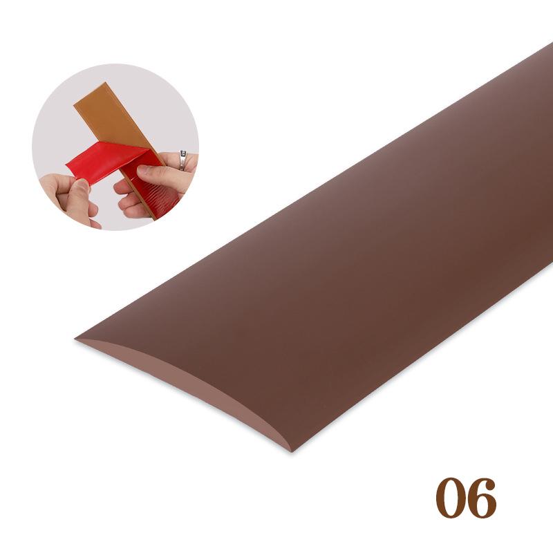 2 Pcs PVC Self-adhesive Floor Edge Protection Floor Transition Strips Threshold Strips Decorative Strips Carpet Floor Seam