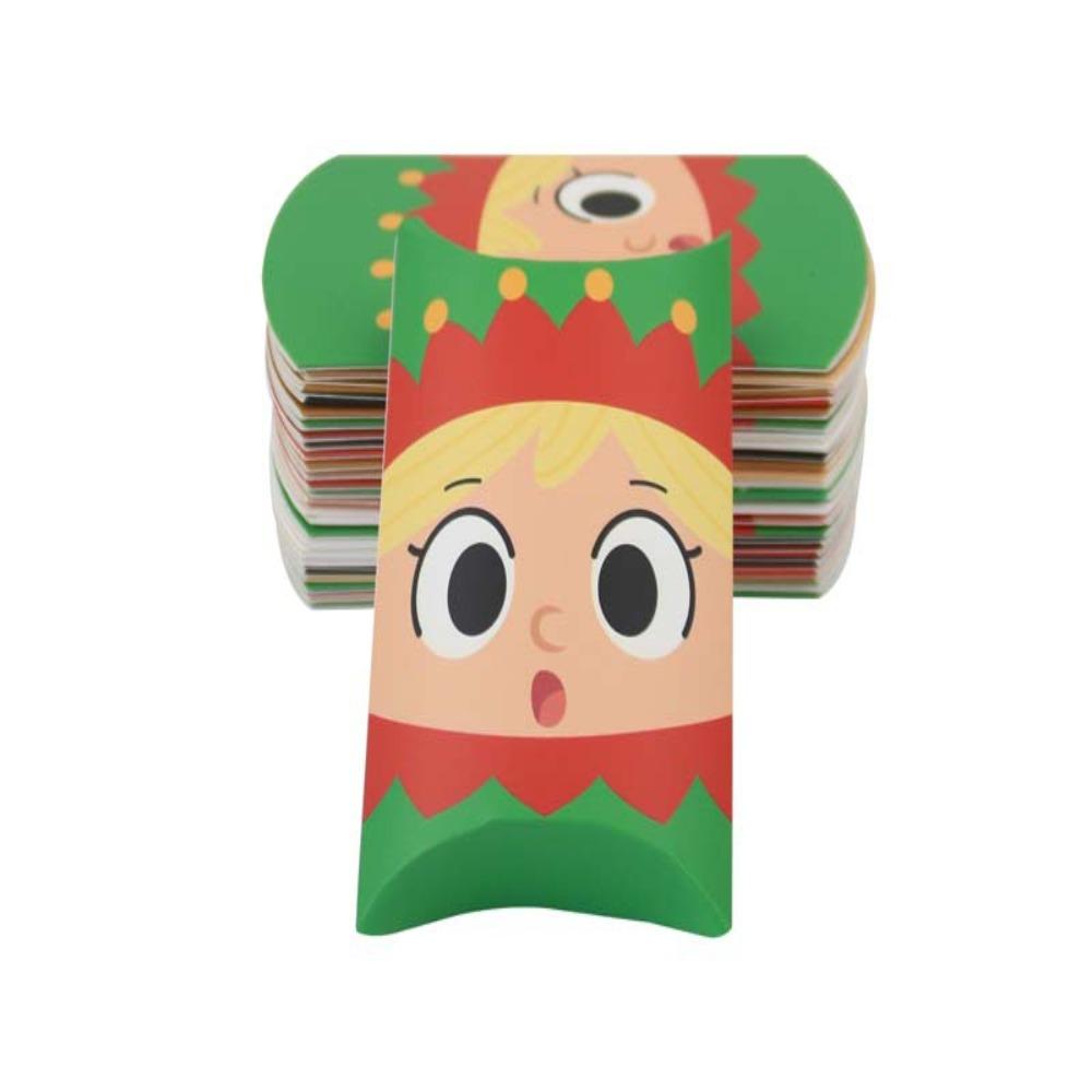 10PCS Handheld Candy Boxes Bags Merry Christmas Christmas Gift Bag  New Year Party Favors