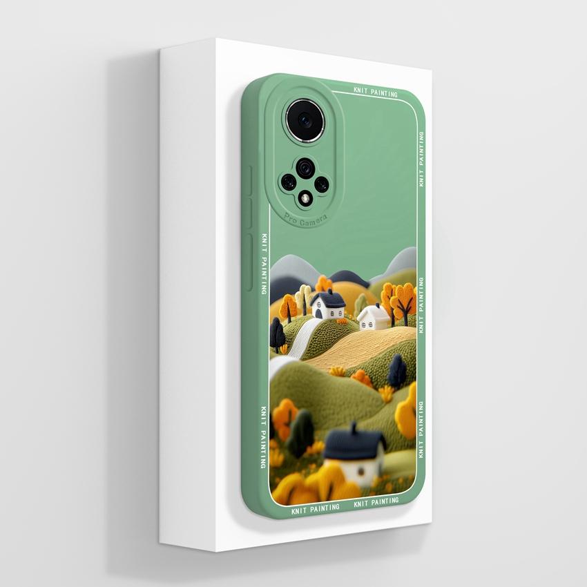 For Huawei Nova 9 10 11 Pro Y60 Y72 Phone Casing Pretty Watercolor Flowers Patterns Liquid Silicone Anti Drop Premium Protection Cover For Huawei Case