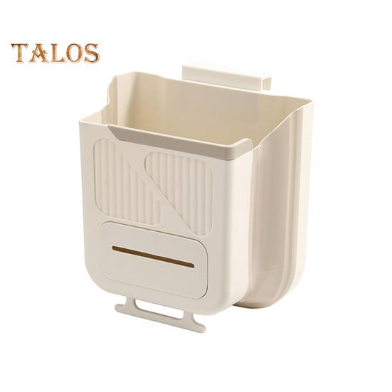 Мусорный бак монтируемый на стену Прочная конструкция Большая вместимость Простота установки Складной пластиковый мусорный бак Компактный органайзер 7L хаки 980₽