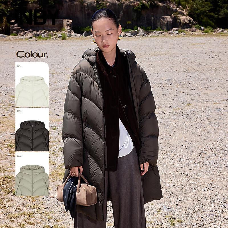 

JNBY Женский пуховик прямого кроя с капюшоном, зима 2025 M