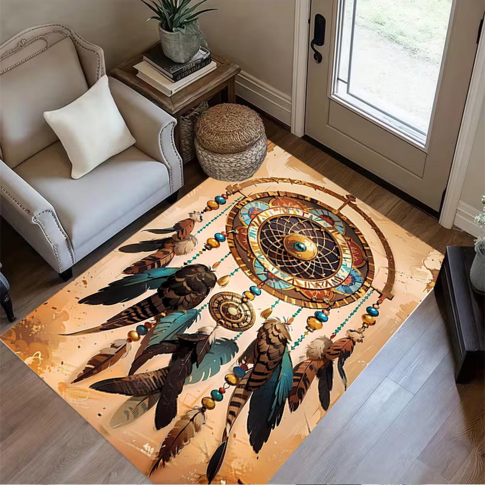 Galaxy Dreamcatcher Rug Home Carpet Non Slip Office Decor Gift Living Room Bedroom
