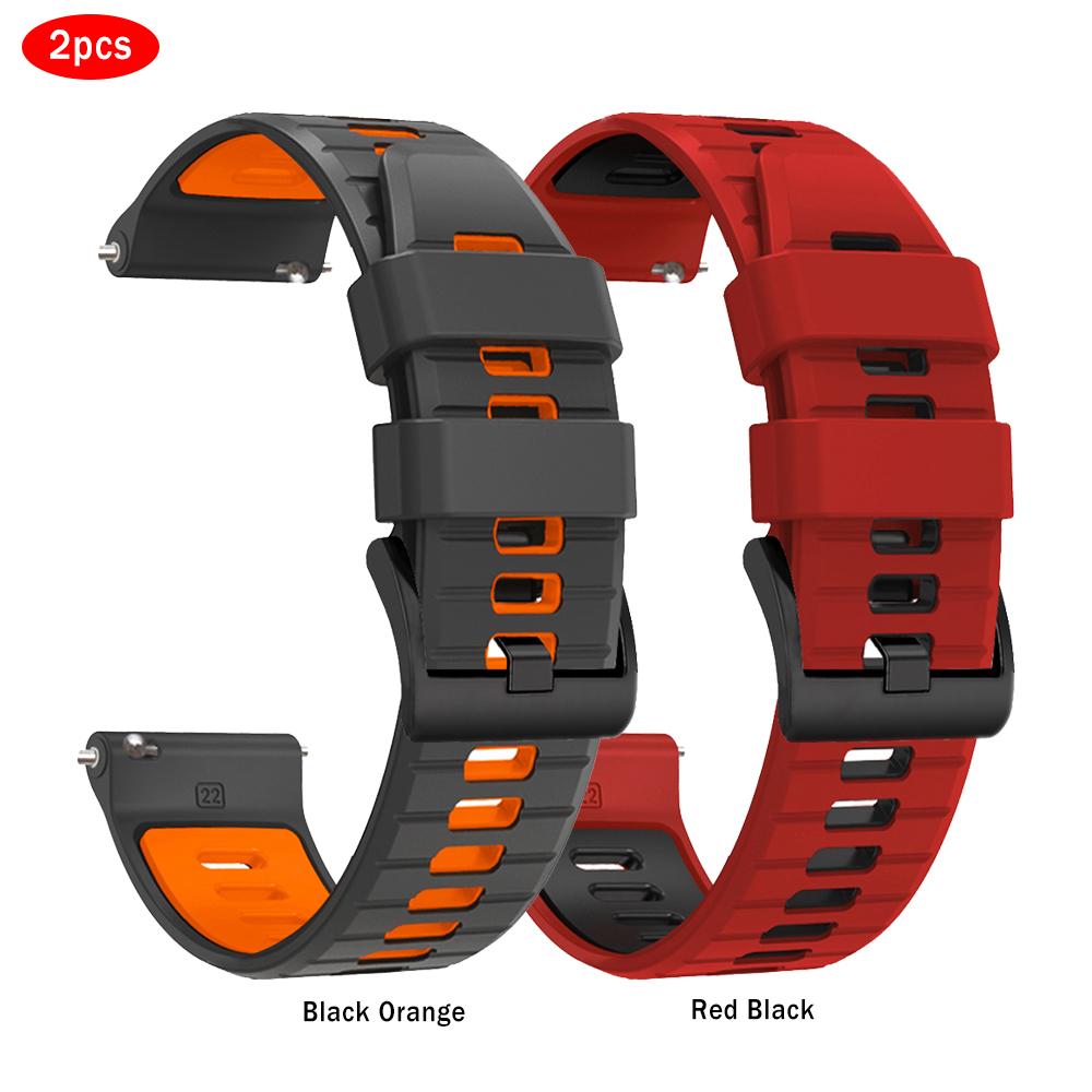 2pcs 20mm 22mm Silicone Strap For HUAWEI WATCH 4 3 Pro Bracelet For HUAWEI WATCH GT 5 Pro 4 3 2 SE 46mm 42mm /Runner Sports Band