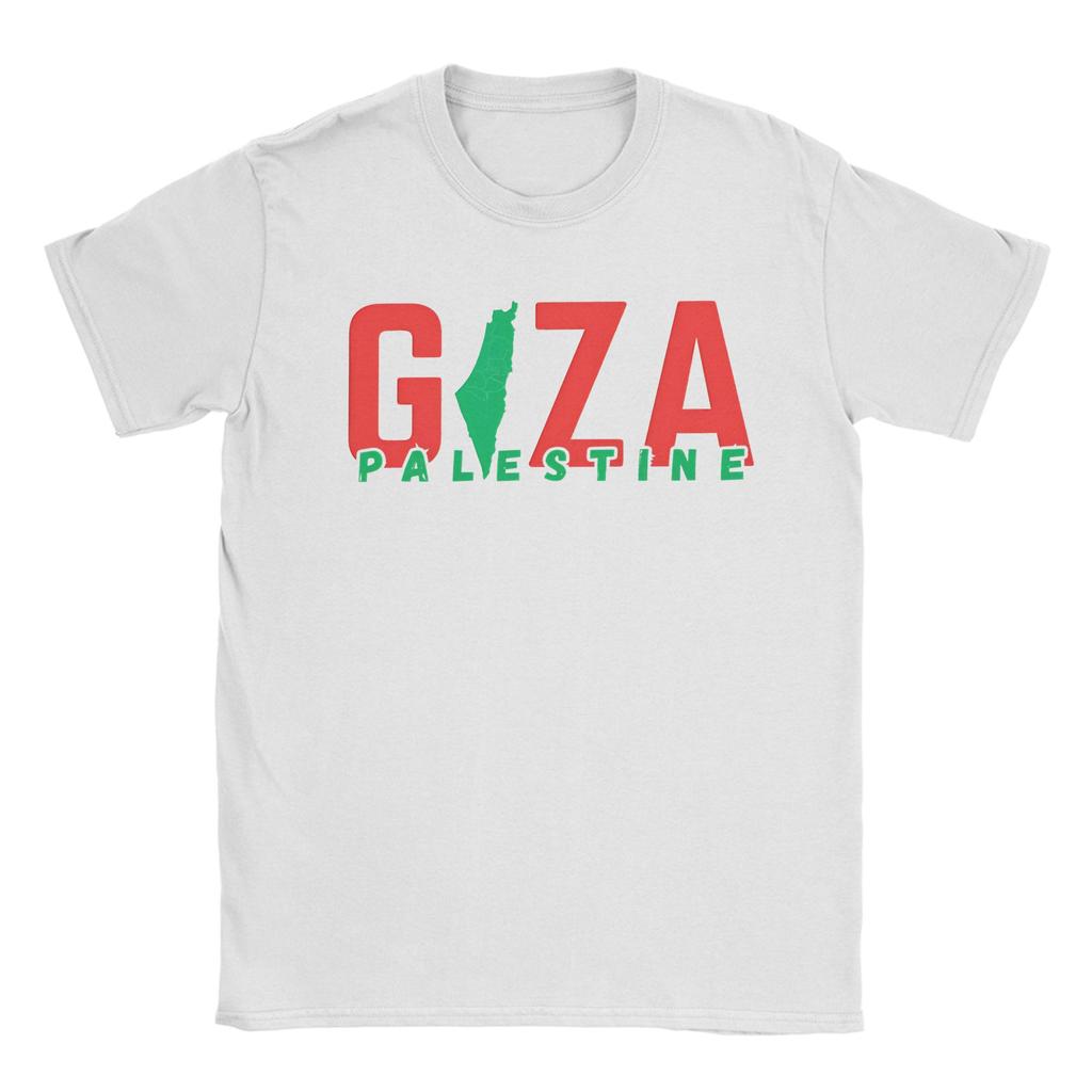 Unisexs TShirt Palestine Gaza Novelty Cotton Tees Short Sleeve T Shirts Round Neck Clothing Summer