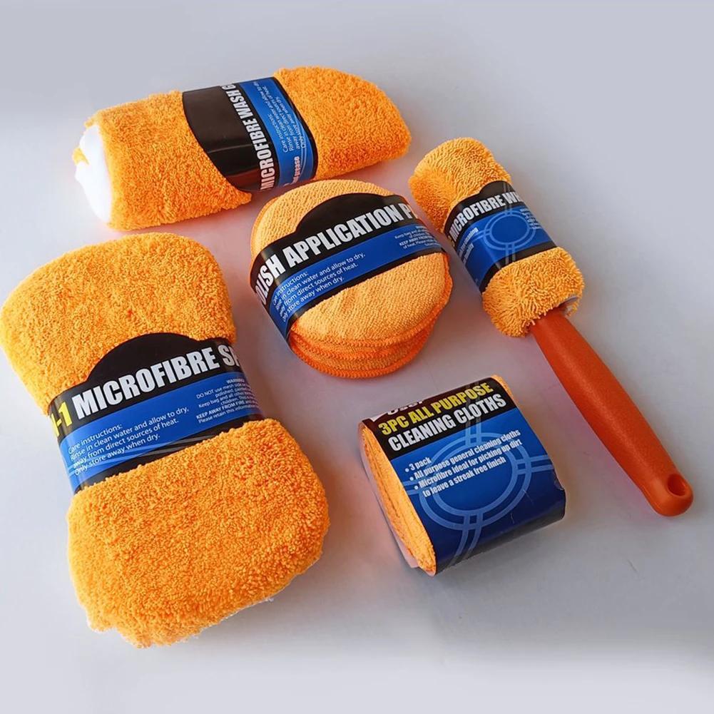 9Pcs Car Cleaning Kit Car Wash Cleaning Tools Microfiber Car Detailing Cleaning Set for Interior Exterior Car Washing