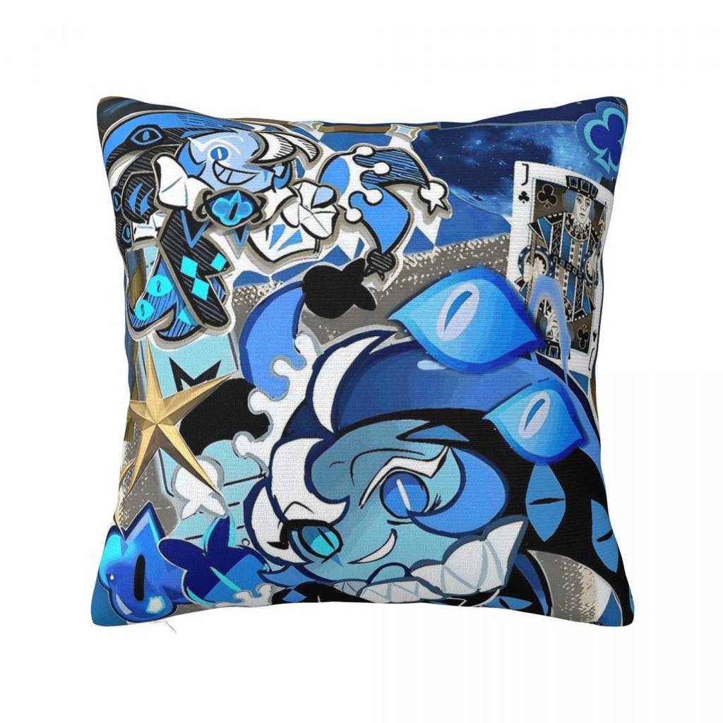Cookie Run Kingdom Game Shadow Milk Pillow Cover Polyester Pillow Case Cushion Cover Pattern Pillowcases For Living Room Chair