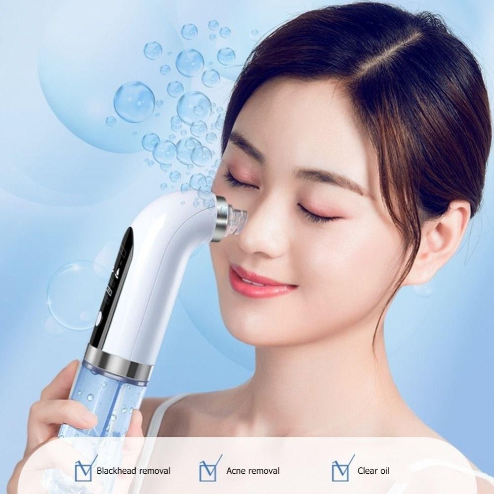 USB Rechargeable Pore Vacuum Deep Cleaning Facial Cleaning Tools Blackhead Remover Home Spa