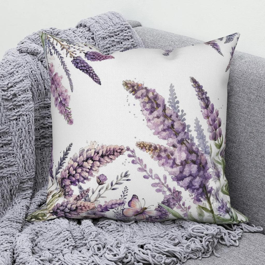 Nordic Style Romantic Rose Flower Print Pattern Cushion Cover for Home Living Room Sofa Decoration Square Pillowcase