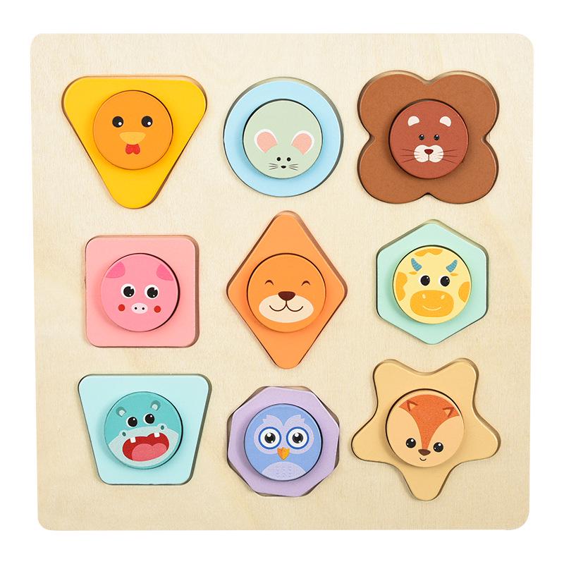Montessori Infant Shape Matching Puzzle - Early Educational Toy for Children's Intellectual Development
