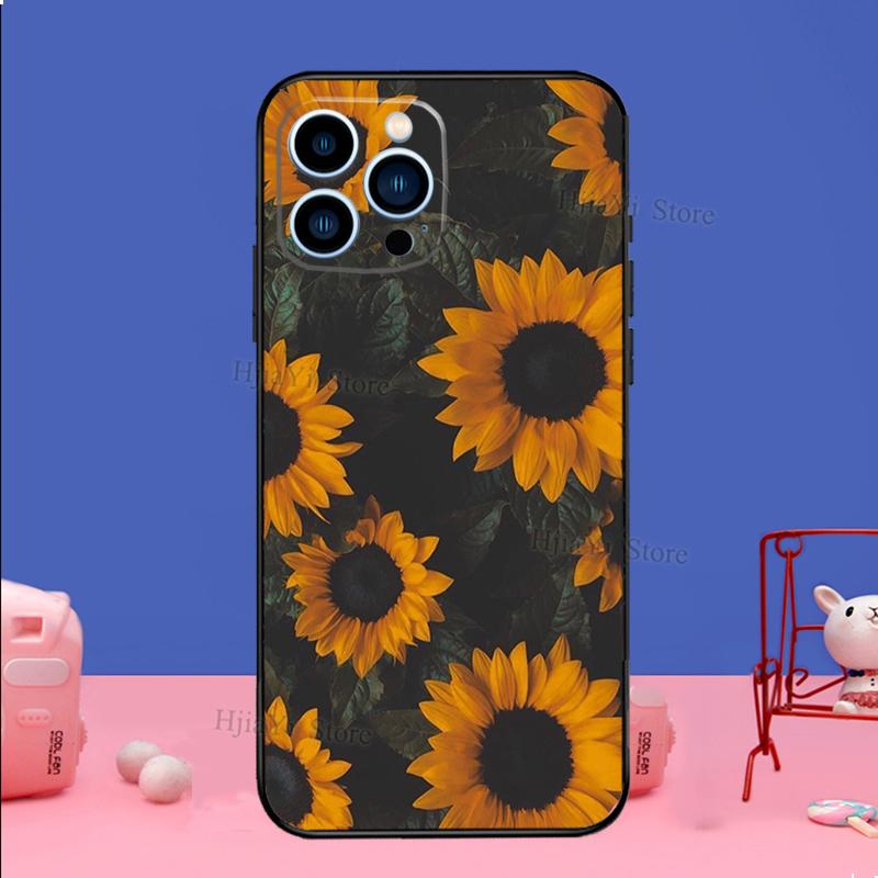 Sunny Sunflower Phone Case For iPhone Samsung Galaxy Redmi Xiaomi Oppo OnePlus Note S A 7 8 9 10 11 12 13 14 20 21 22 23 53 54 Pro Max Plus Ultra