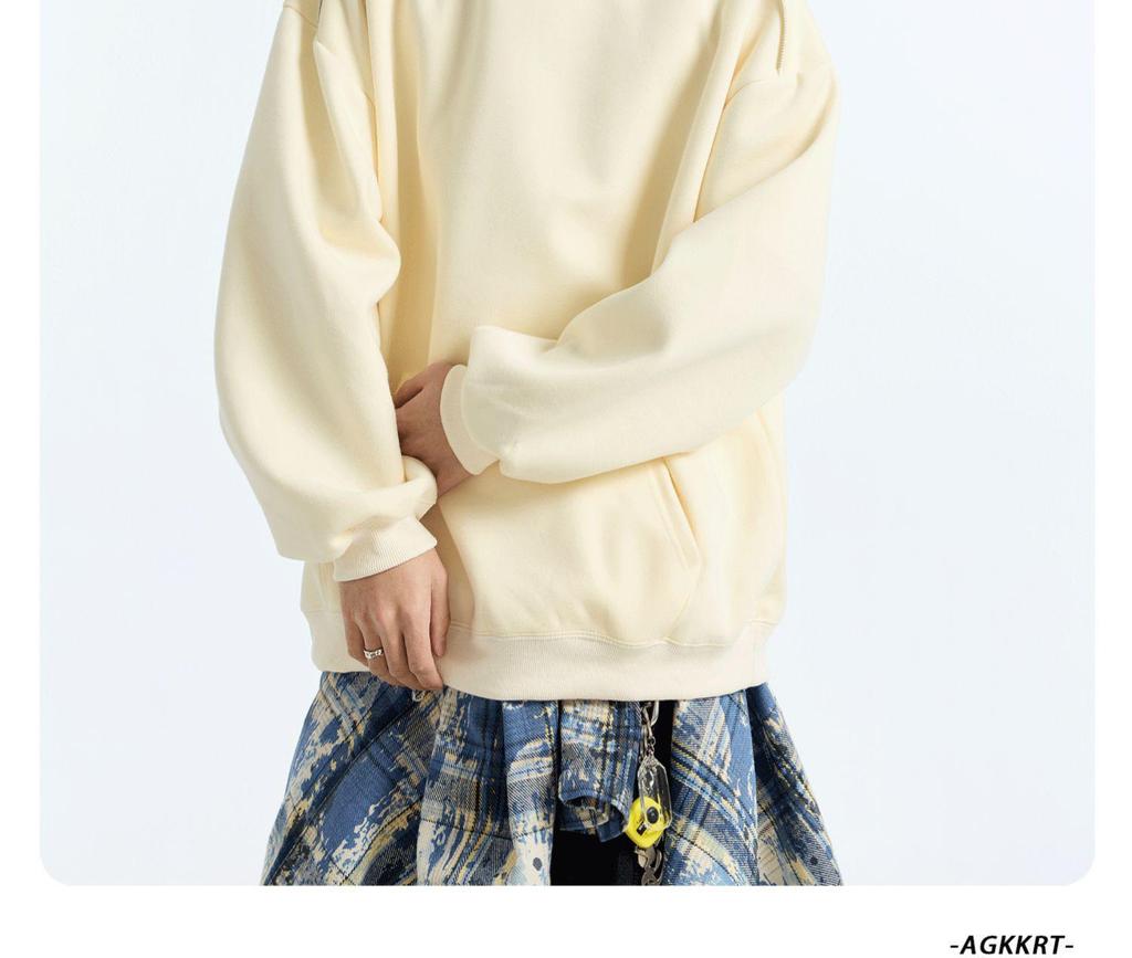 Sweat à capuche surdimensionné pour homme 400 g - Veste décontractée tendance pour l'automne