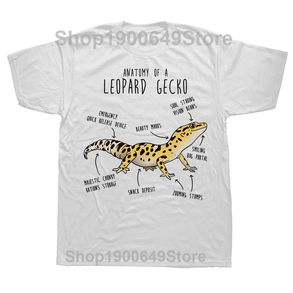 Anatomy of a Leopard Gecko Classic T Shirts Summer Graphic Cotton Streetwear Short Sleeve Birthday Gifts Tshirt Mens Clothing S
