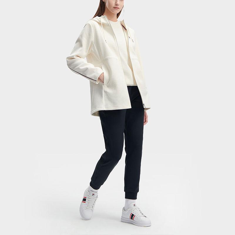 New FILA Jackets Women's Steam White F11W341503F-IV