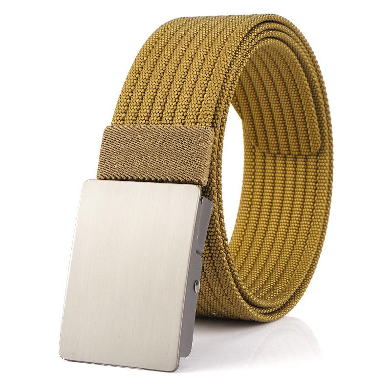 Men's Versatile Canvas Belt - Quick-Drying, Breathable Nylon, Ideal for Casual and Jeans Styles