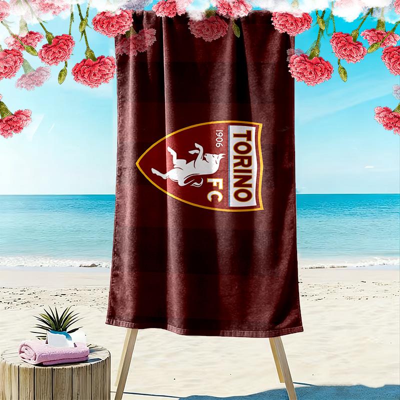 Torino FC Print Beach Towel, Large Soft Quick Dry Towel for Beach Camping Swimming