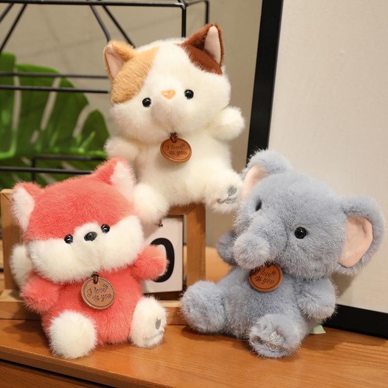 Small Animal Rabbit Three-flower Cat Doll Plush Toy Capybara Pig Doll Children's Soothing Doll