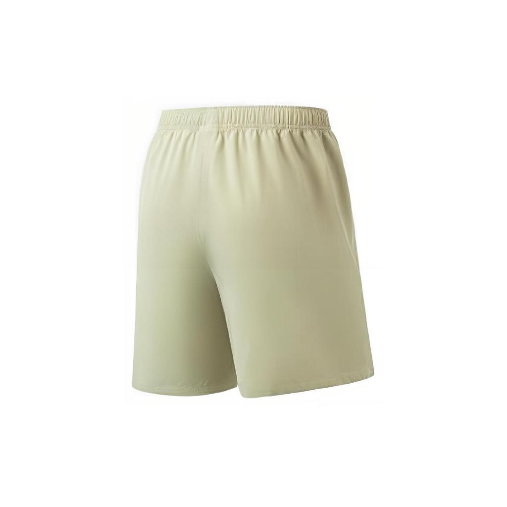 Li Ning Fitness Series Solid Color Logo Print Quick-Dry Sports Shorts Men Shorts Yew-Green AKST297-3