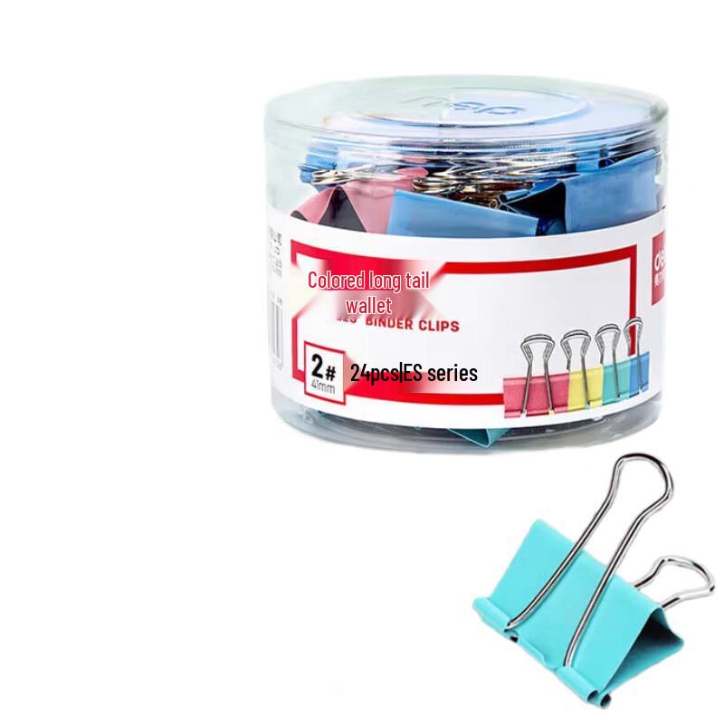 Deli 8552ES 41mm Colorful Binder Clips