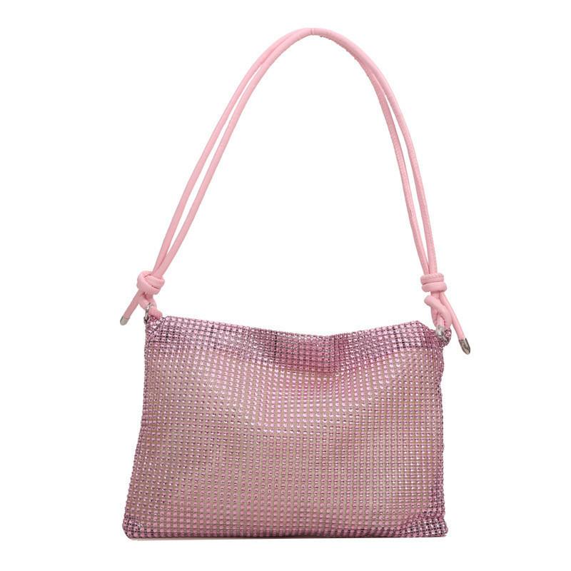 Fresh Fashionable Shiny Sweet Handbag For Women 2024 Spring New Tote Shoulder Bag