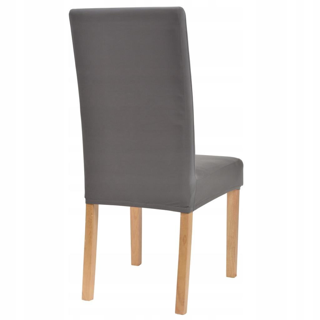 Flexible Smooth Chair Covers Size L Tess 6 Pcs Graphite Grey