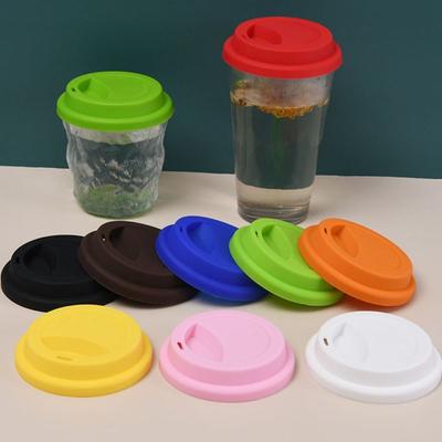 9cm Silicone Cup Lid Anti-Dust Fresh Cover Cup Lid Replacement Coffee Mug Lids  Milk Tea