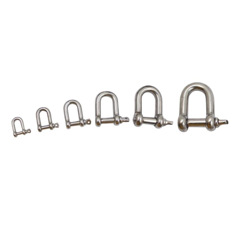 4pcs Upgrades Stainless D Rings Heavy Duty D Shaped Quick Disconnect Clip set for Easy Connection & Release Applications