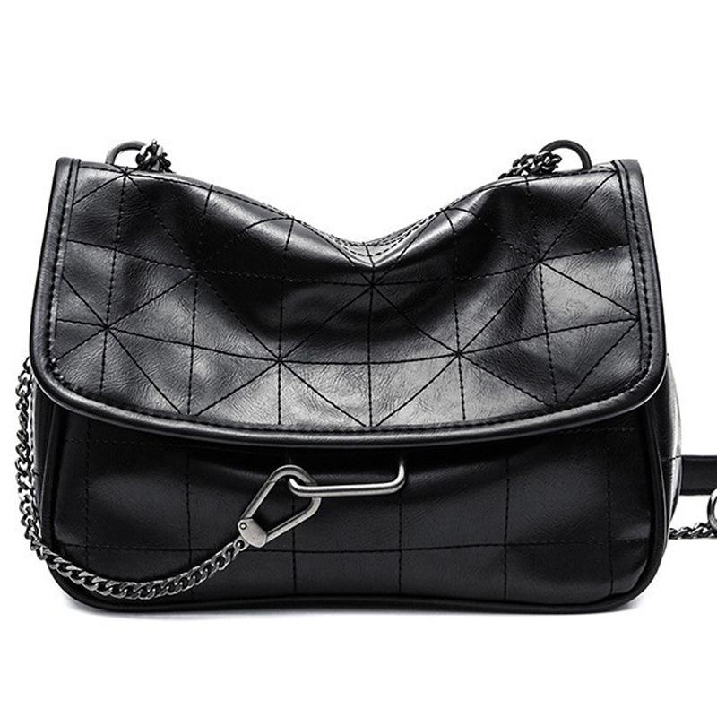 A Trendy and Stylish Chain Checkered Bag for Homeless Women, A Retro and Versatile Single-shoulder Crossbody Bag for Women