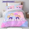 Lankybox Pattern Bedding,Quilt Set Quilt Cover Pillowcase Home Birthday Gift (1 * duvet cover + 2 * pillowcase, without core)