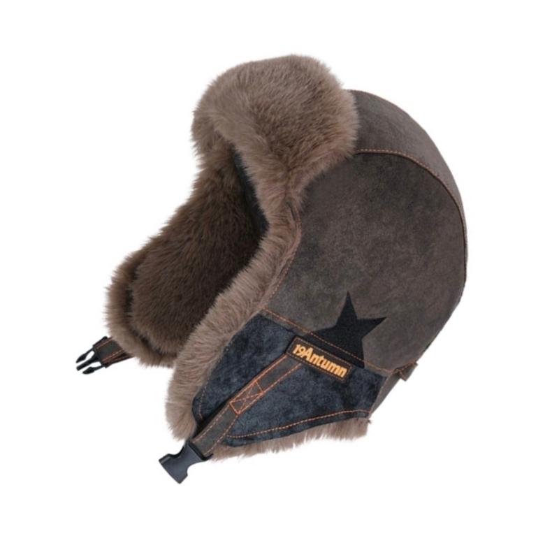 

Thickened Thermally Earflap Winter Hat For Men Women Cold Weather Windproof Polyester Outdoor Skiing Commuting чёрный