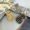Modische Halloween Skeletthand Haarklammer Haifischkralle Dunkel Gotisch Punk Metall Geisterkralle Übertriebene Pferdeschwanz Haaraccessoires