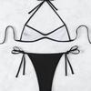 New European And American Sexy Tether Neck Micro Pleated Triangle Bag Beach Bikini
