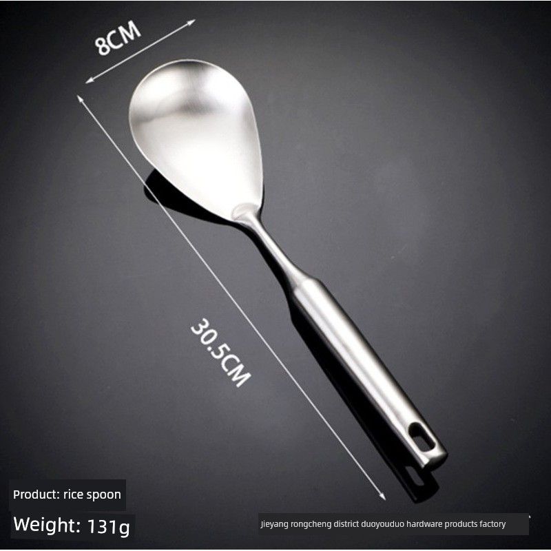 Large Soup Ladle for Serving Soup and Porridge, Household 304 Stainless Steel Spoon with Long Handle, Porridge Spoon, Rice Spoon, Strainer Spoon Rice spoon