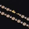 European and American geometric gemstone chain star bracelet hip-hop trend design sense jewelry zircon jewelry customization
