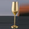 Metal Wine Goblet Stainless Steel Elegant High Hardness Widely Used Metal Wine Glass for Party Wedding Banquet