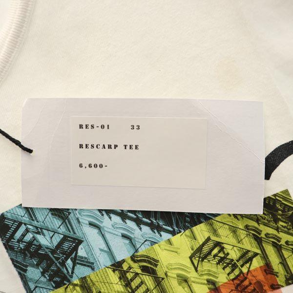RESCARP 23ss Remake Short sleeve T-shirt White x beige Men's Used