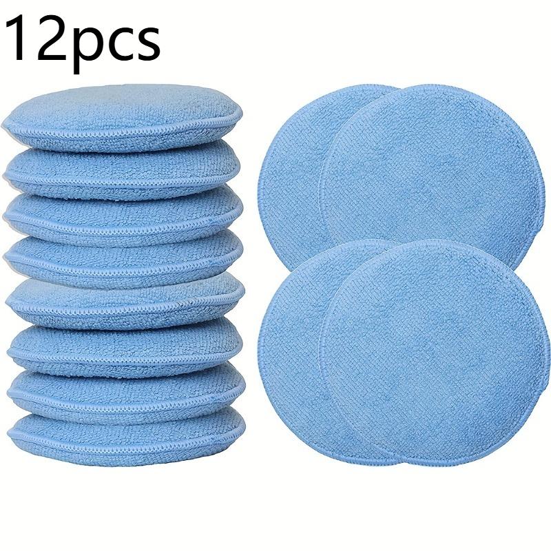 6/12pcs Car Wax Applicator Pads, Soft Polyester Sponges for Car Detailing, Easy Polishing & Waxing Kit