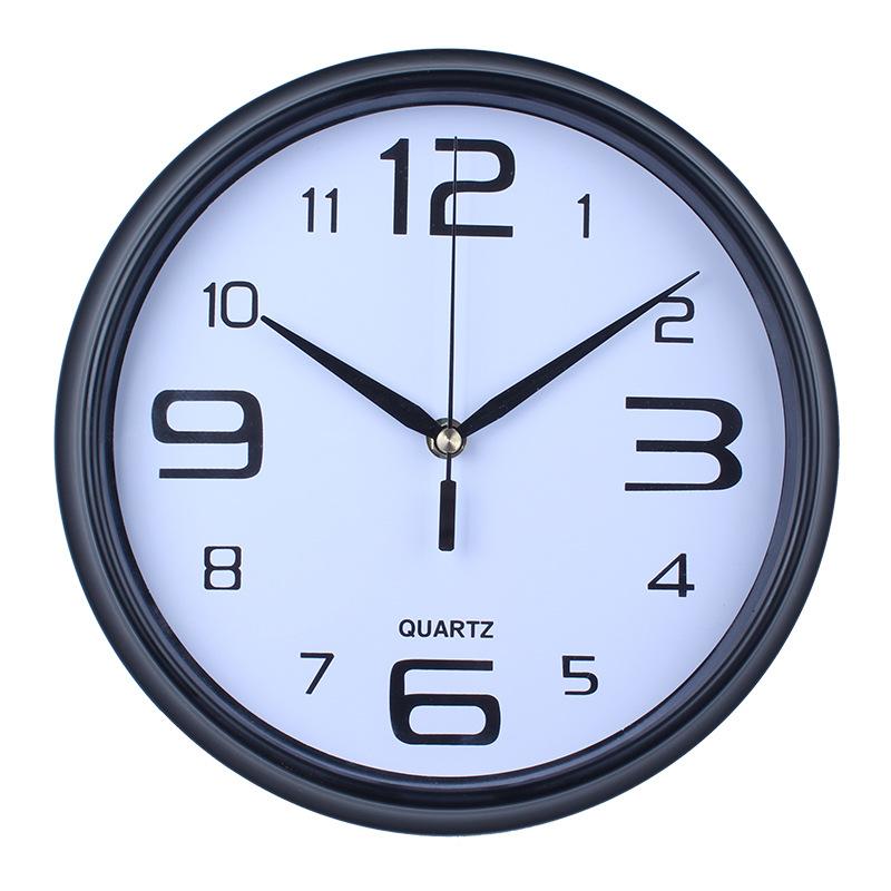 Living Room Household Simple Silent Wall Clock with Accurate Travel Time and Versatile Electronic Clock with Clear Fonts and Punch-free Quartz Clock