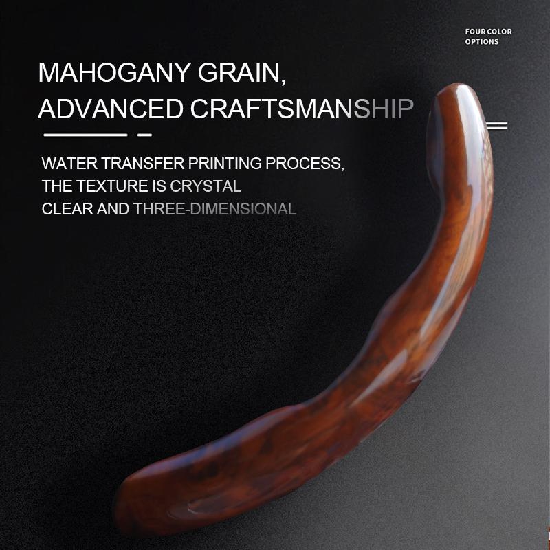 Auto Lenkradbezug Mahagoni Maserung Rutschfest Silikon Lenkrad Booster Bezug Für 38cm 15inch Auto