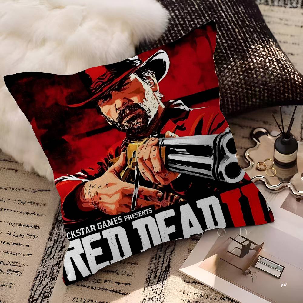 Spiel R-Red Dead-R-Redemptions 45*45cm Kissenbezug Kissenhülle Dekor Kissenbezug Heim-Kissenbezug Für Sofakissen
