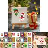 Colorful Xh059 Christmas Santa Snowman Diy Puzzle Stickers For Kids Fun Crafting