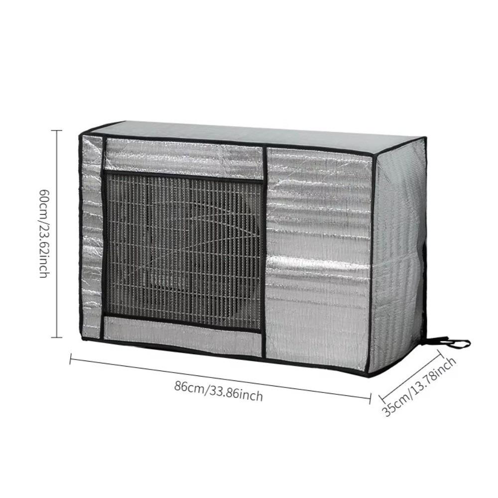 

Waterproof Aluminum Foil Cover UV Protection Outdoor Unit Cover Durable Air Conditioner Cover L