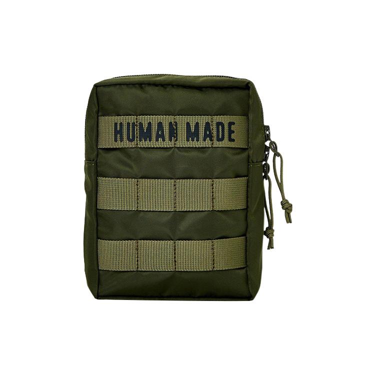 New HUMAN MADE Nylon Shoulder Bag, Crossbody Bag Regular Women's Olive Green HM25GD025-OLIV