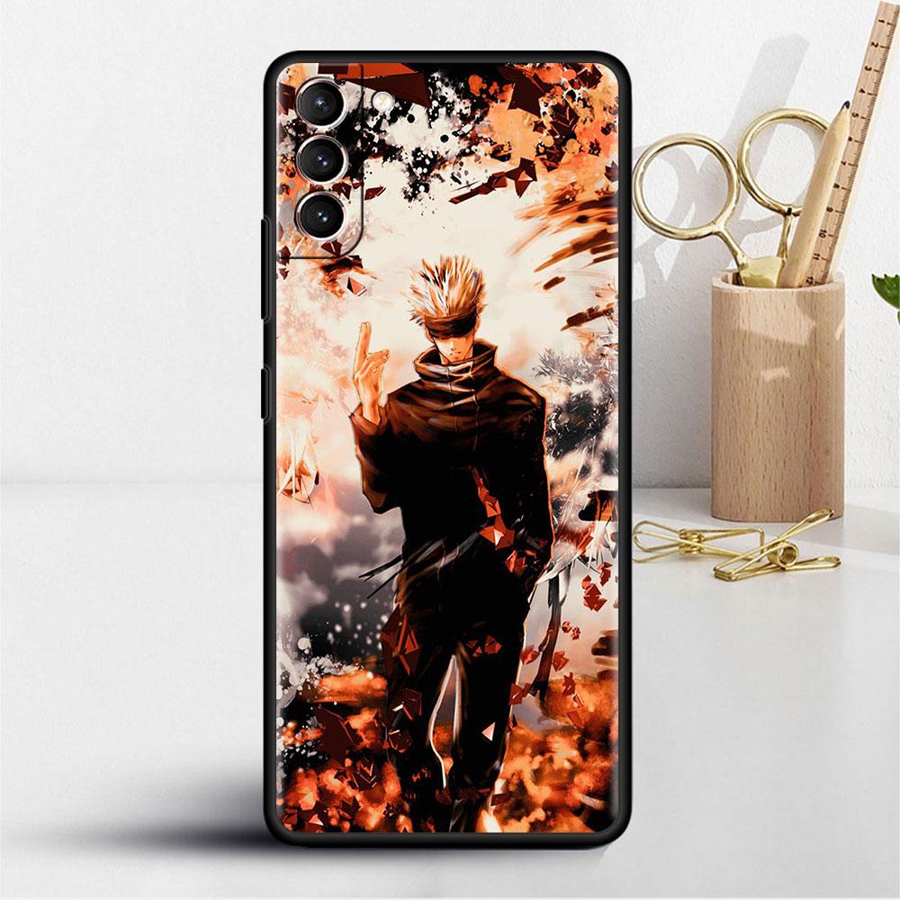 

Чехол для Samsung Galaxy S22 S20 Ultra S21 FE S10 S9 Plus Note 20 10 Lite 9 Мягкий чехол для телефона Милый Крутой Жужуцу Кайсен Samsung S21 5G