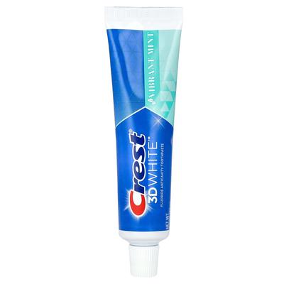 3D White, Fluoride Anti-Caries Toothpaste, Vibrant Mint, 65G(2.3Oz)