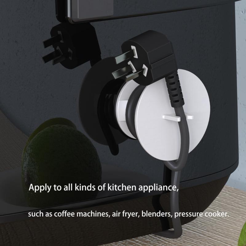 Pack of 2pcs Cable Organizers Power Cord Winder for Kitchen Devices Easy Installation and Tidy Storage Solution