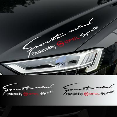 1PC For OPC Astra K Vectra Corsa Zafira Insignia Mokka Car Styling Headlight Eyebrow Sticker Emblem Decor Auto Accessories