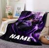 Custom Name Batman Catwoman Flannel Blanket Throw Blanket Soft Warm Sofa Bed home Decor Unique Gift