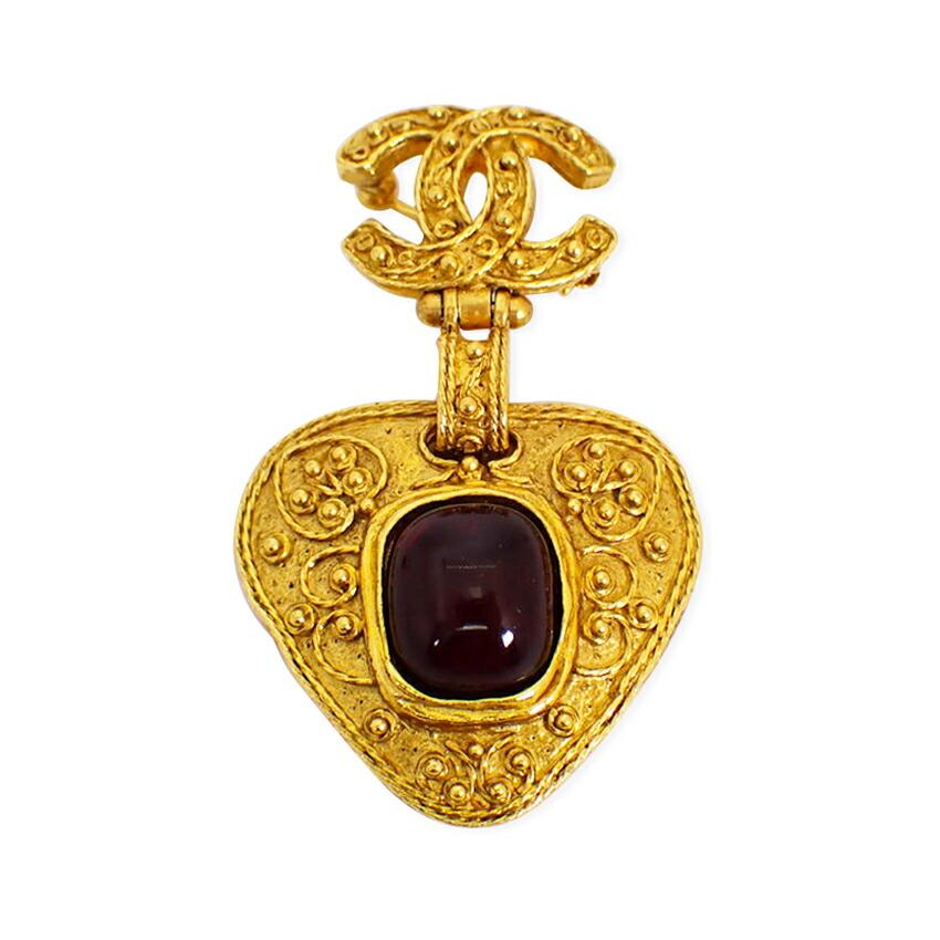 

[Pre-owned] CHANEL Colored Stone Brooch/j74-40