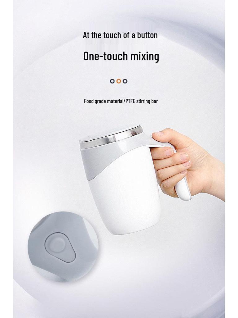 Portable Automatic Magnetic Stirring Insulated Stainless Steel Coffee Cup